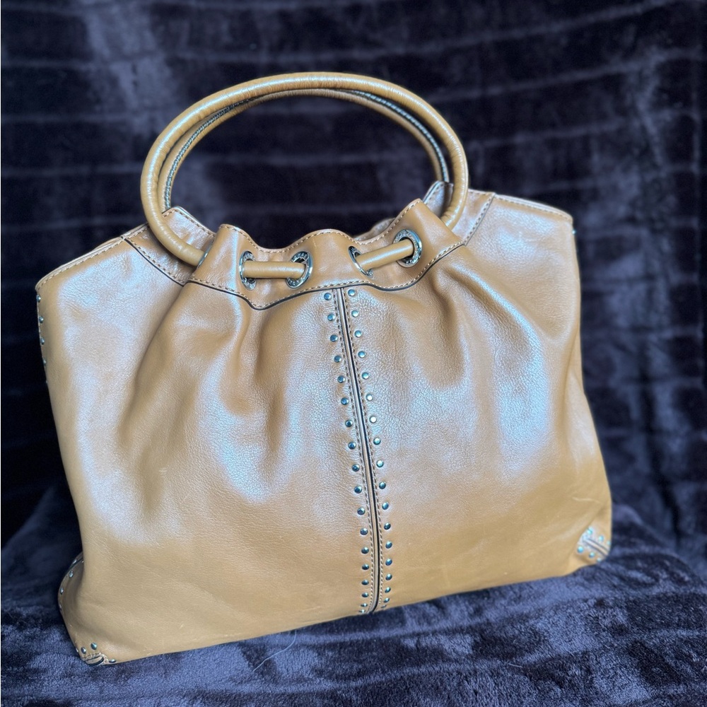 MICHAEL Michael Kors Tan Tote with Gold Handles